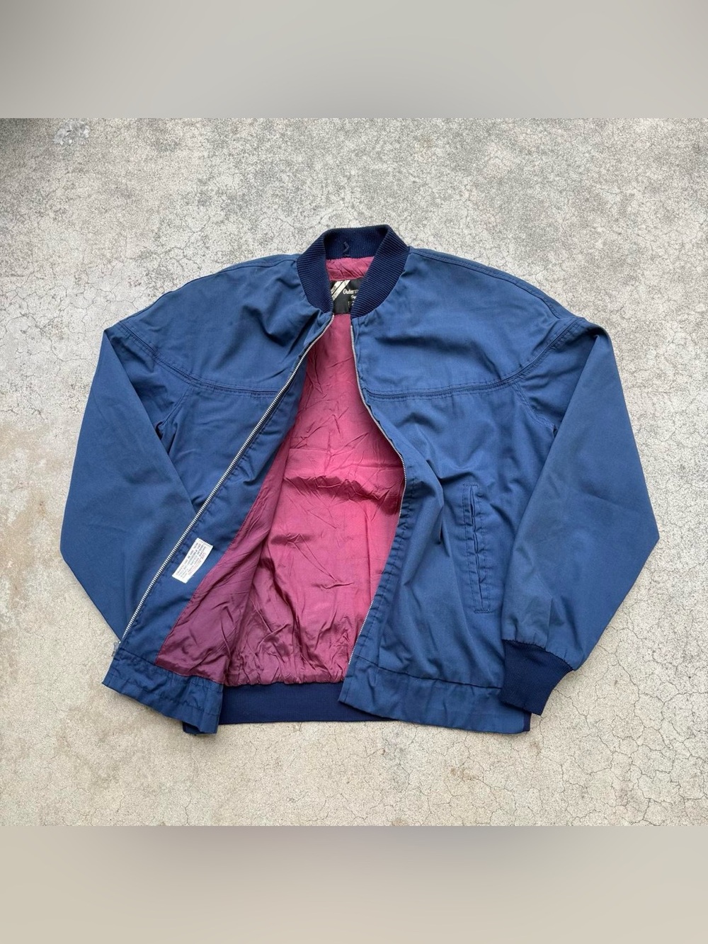 True Vintage 60’s 70’s SEARS Harrington Lightweight Bomber Navy Jacket